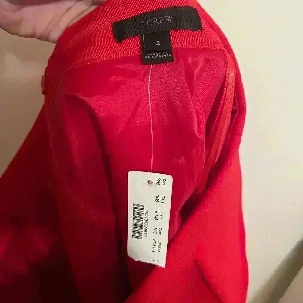 NWT J.Crew Wool Ruffle Mini Skirt - Picture 5 of 6